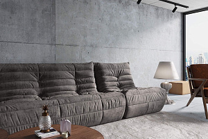 Стильный диван ДеФранс для гостиной в стиле лофт, бескаркасный диван в тренде